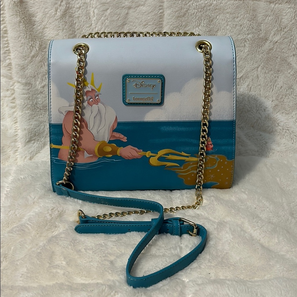 Disney Little Mermaid and King Triton Loungefly Shoulder Bag